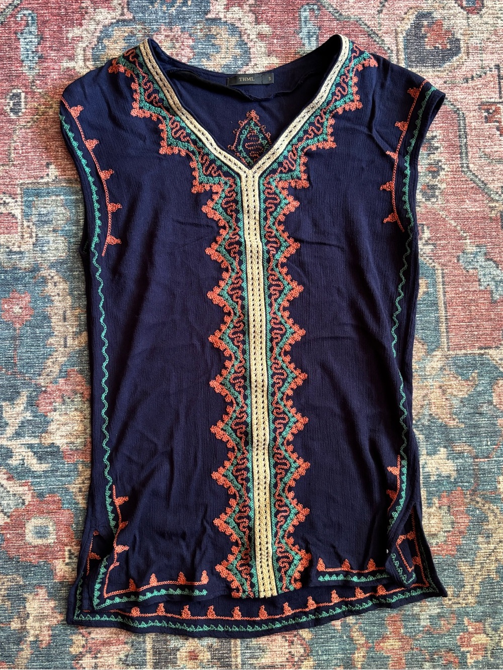 THML embroidered top size small